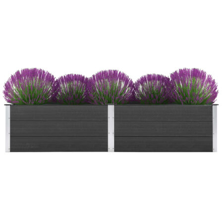 vidaXL hævet plantekasse 250x50x54 cm WPC grå