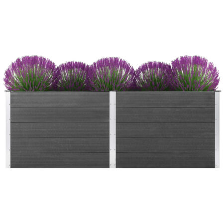 vidaXL hævet plantekasse 250x50x91 cm WPC grå