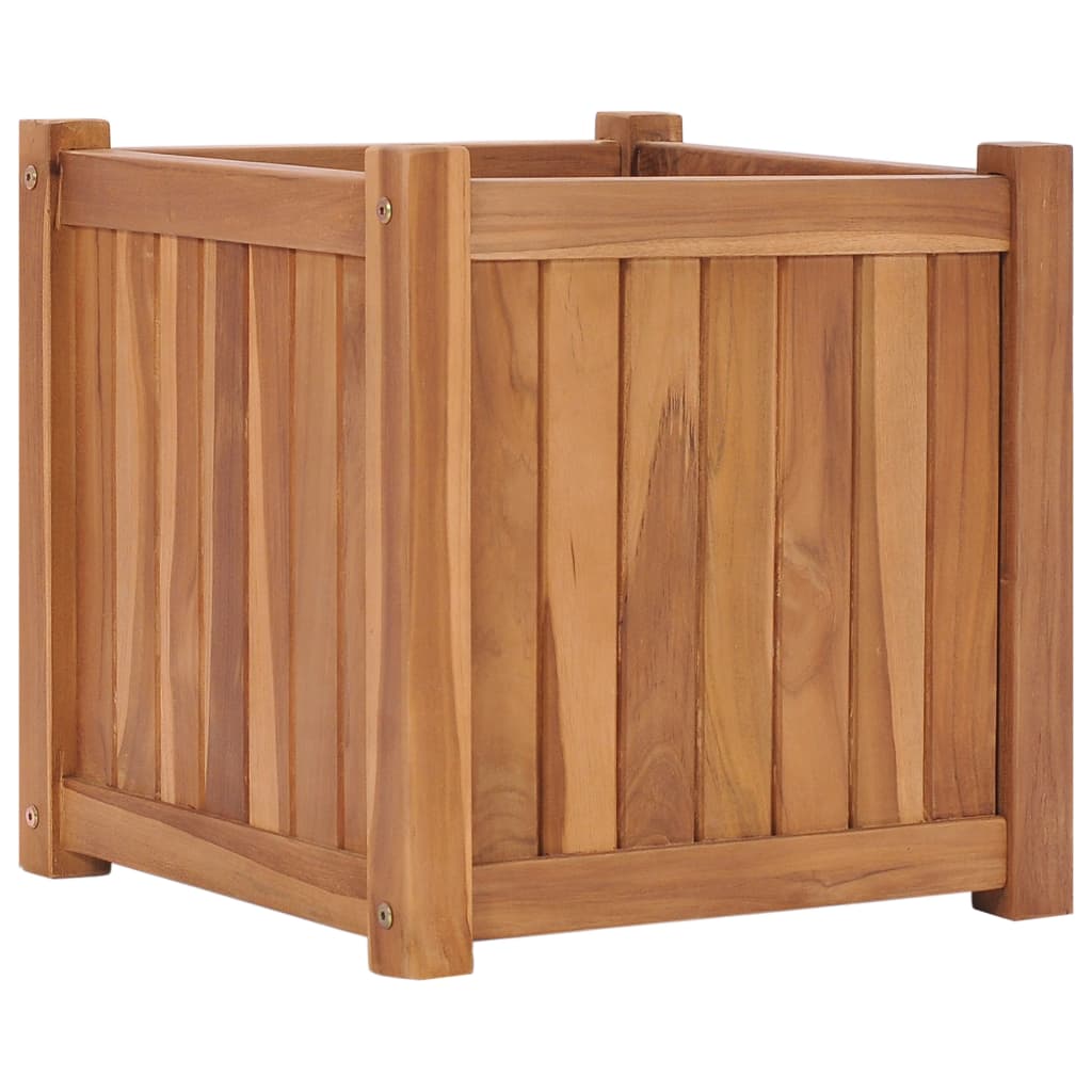 vidaXL hævet plantekasse 40x40x40 cm massivt teaktræ vidaXL hævet plantekasse 40x40x40 cm massivt teaktræ