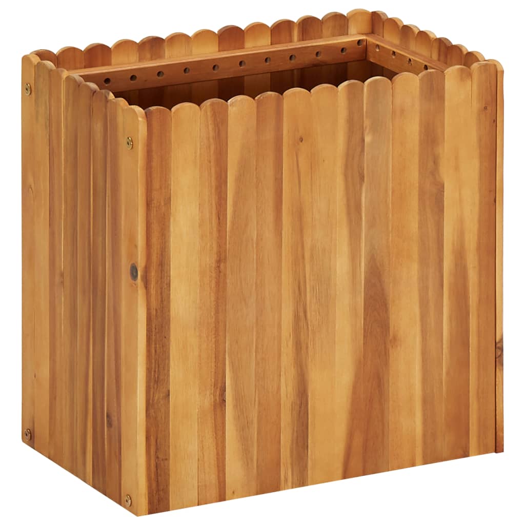 vidaXL hævet plantekasse 50x30x50 cm massivt akacietræ vidaXL hævet plantekasse 50x30x50 cm massivt akacietræ