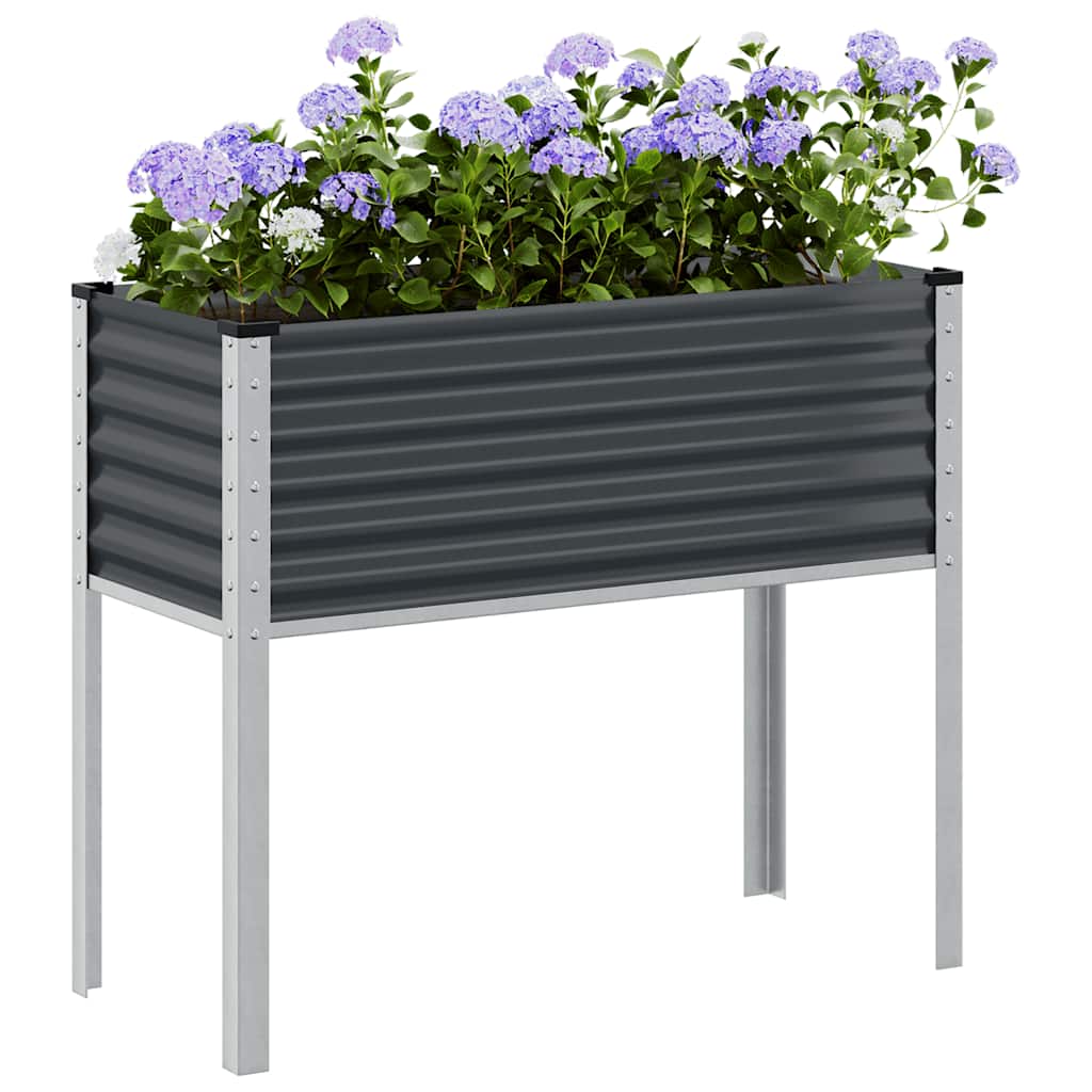 vidaXL havekrukke antracit 100x45x90 cm stål vidaXL havekrukke antracit 100x45x90 cm stål