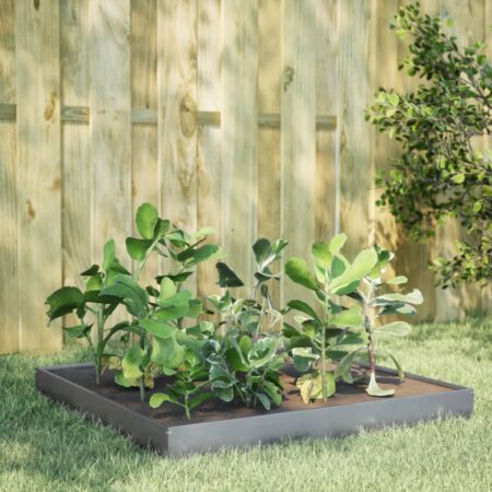 vidaXL højbed 100x100x18,5 cm galvaniseret stål