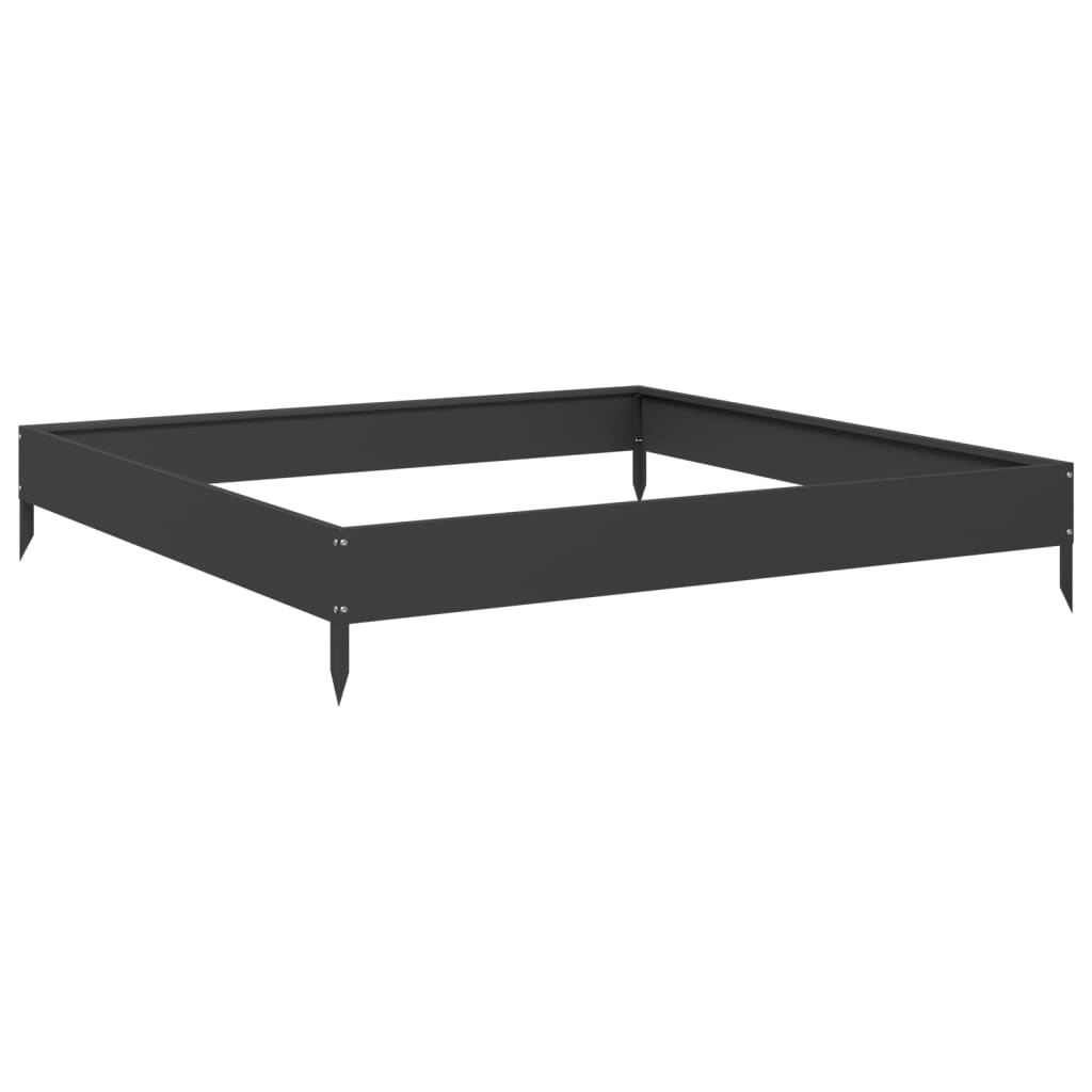 vidaXL højbed 100x100x18,5 cm stål sort vidaXL højbed 100x100x18,5 cm stål sort