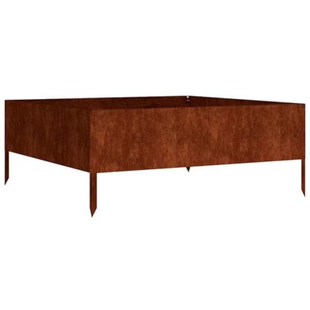 vidaXL højbed 100x100x41 cm cortenstål