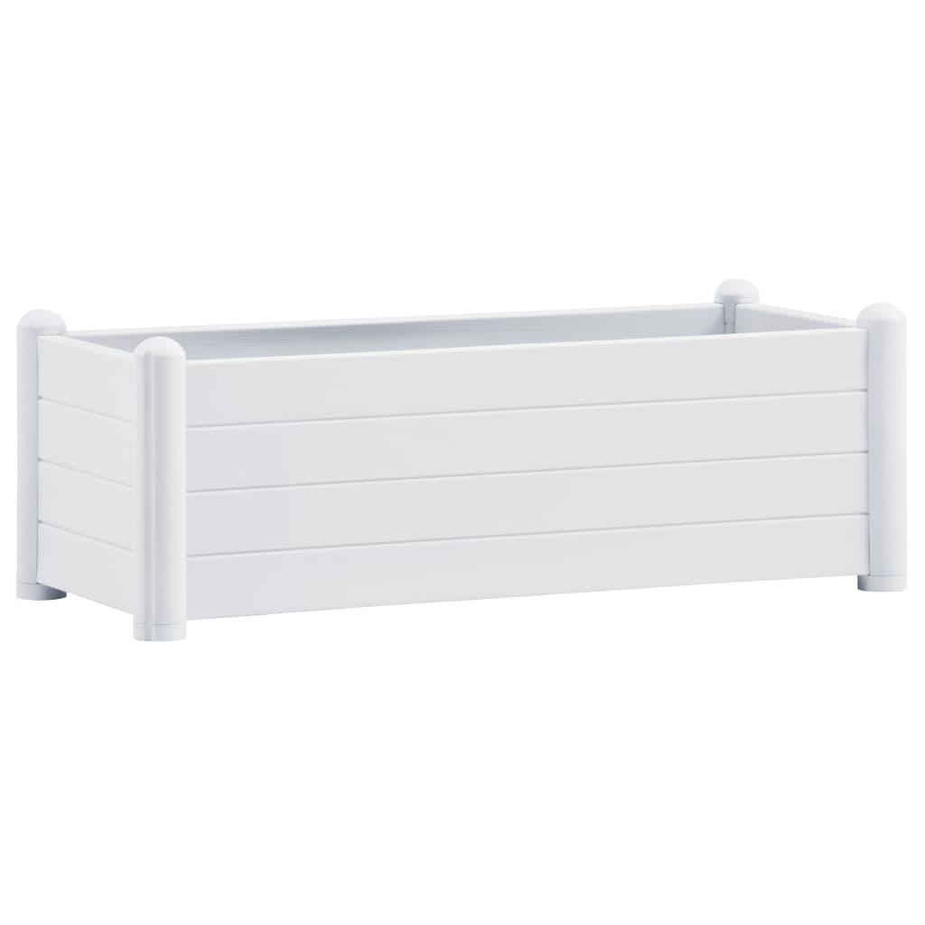 vidaXL højbed 100x43x35 cm PP hvid vidaXL højbed 100x43x35 cm PP hvid