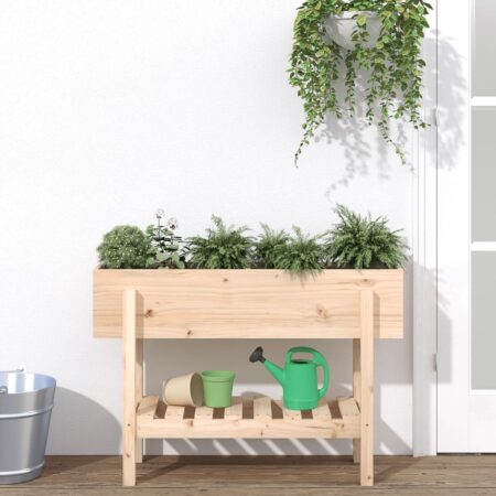 vidaXL højbed 101x30x69 cm massivt fyrretræ