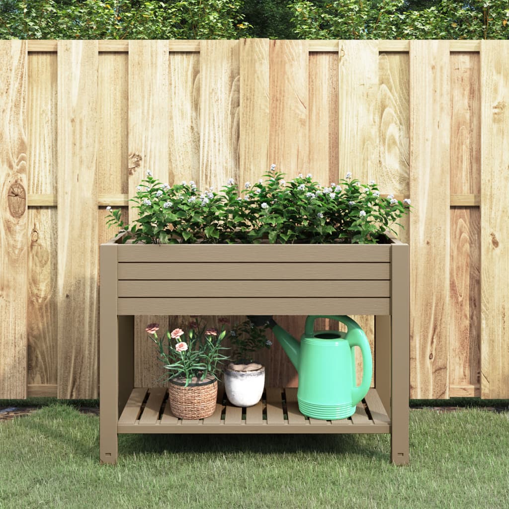 vidaXL højbed 110x45x79 cm polypropylen lysebrun vidaXL højbed 110x45x79 cm polypropylen lysebrun
