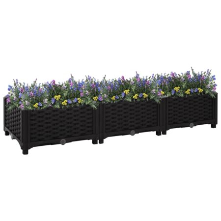 vidaXL højbed 120x40x23 cm polypropylen