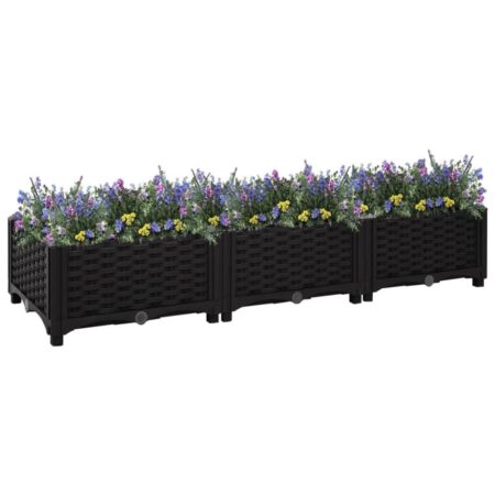 vidaXL højbed 120x40x23 cm polypropylen - Plantekrukker