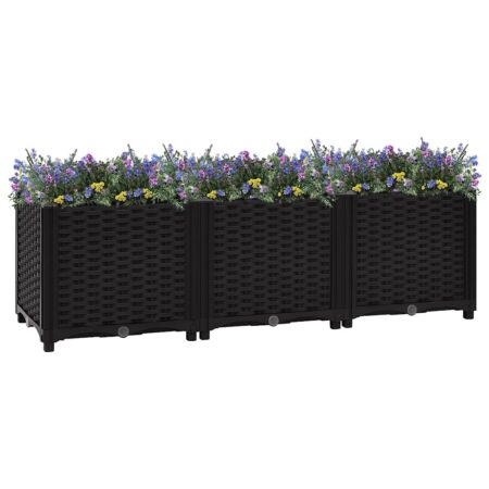 vidaXL højbed 120x40x38 cm polypropylen