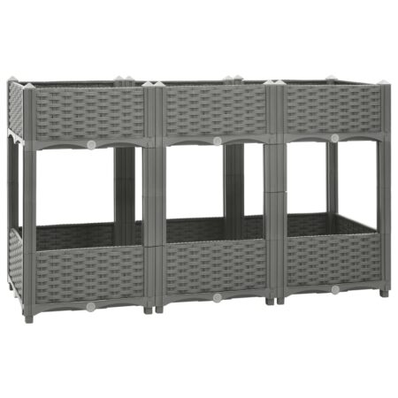 vidaXL højbed 120x40x71 cm polypropylen