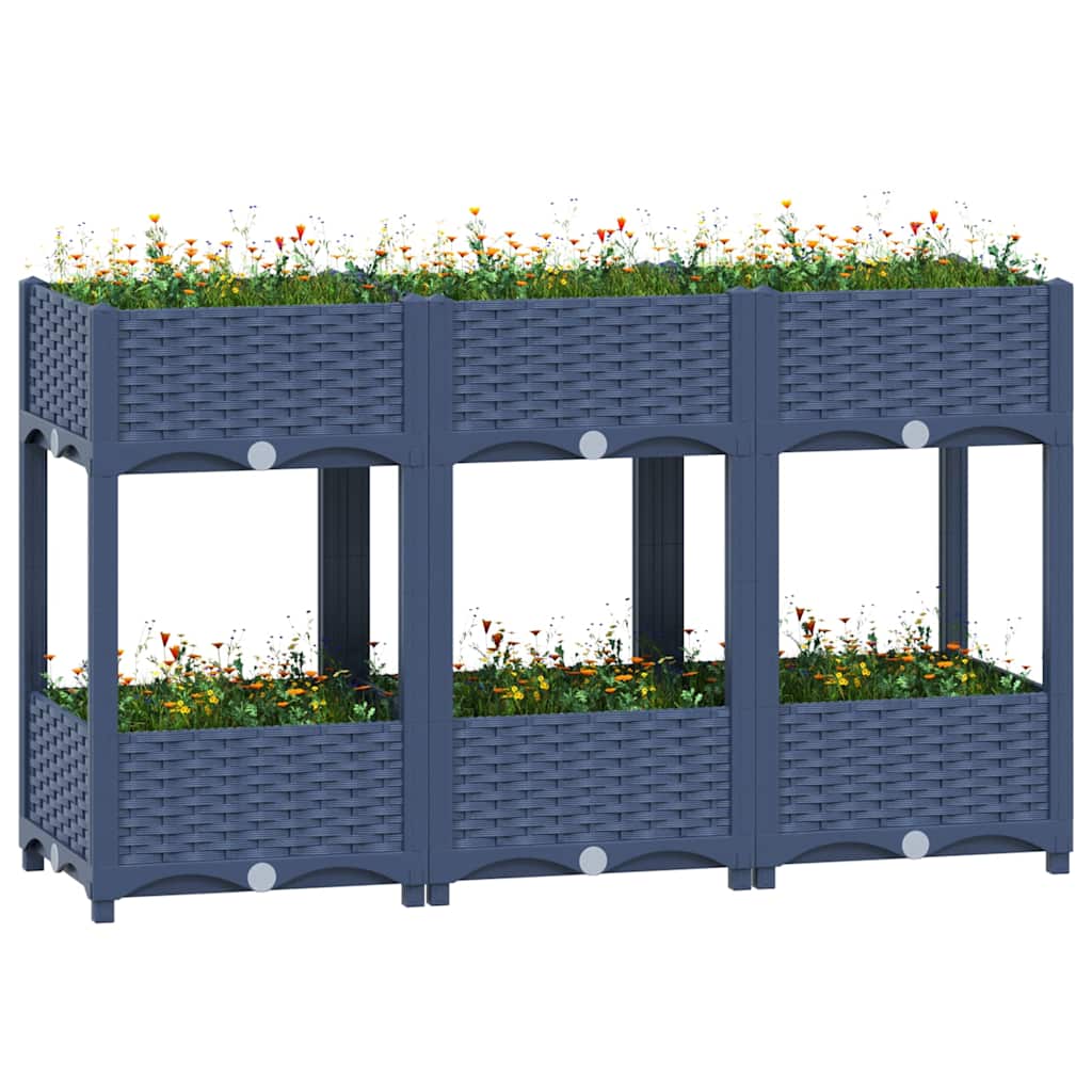 vidaXL højbed 120x40x71 cm polypropylen vidaXL højbed 120x40x71 cm polypropylen