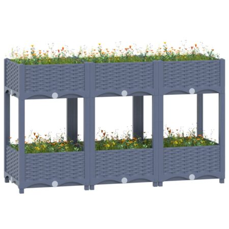 vidaXL højbed 120x40x71 cm polypropylen
