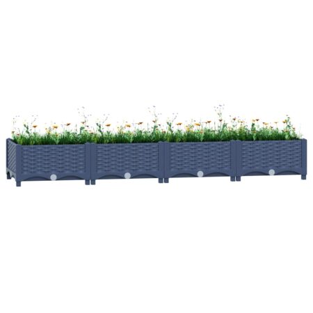 vidaXL højbed 160x40x23 cm polypropylen