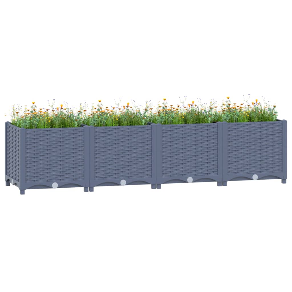 vidaXL højbed 160x40x38 cm polypropylen vidaXL højbed 160x40x38 cm polypropylen