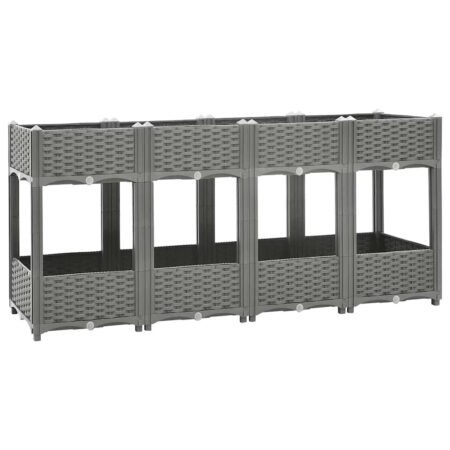 vidaXL højbed 160x40x71 cm polypropylen