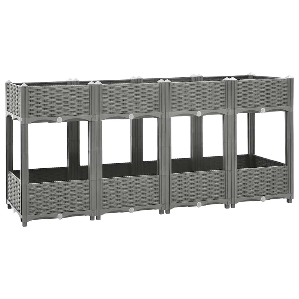vidaXL højbed 160x40x71 cm polypropylen vidaXL højbed 160x40x71 cm polypropylen