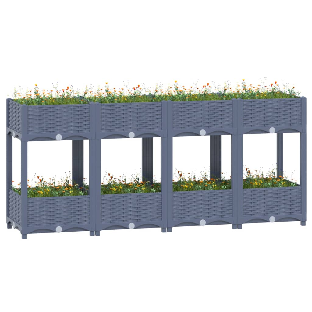 vidaXL højbed 160x40x71 cm polypropylen vidaXL højbed 160x40x71 cm polypropylen
