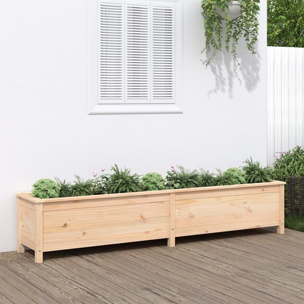 vidaXL højbed 199,5x40x39 cm massivt fyrretræ vidaXL højbed 199,5x40x39 cm massivt fyrretræ