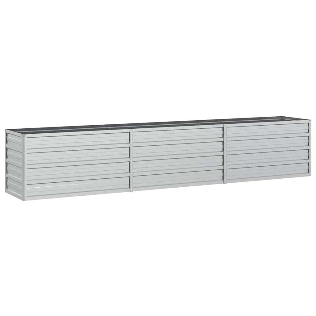 vidaXL højbed 240x40x45 cm galvaniseret stål sølvfarvet vidaXL højbed 240x40x45 cm galvaniseret stål sølvfarvet
