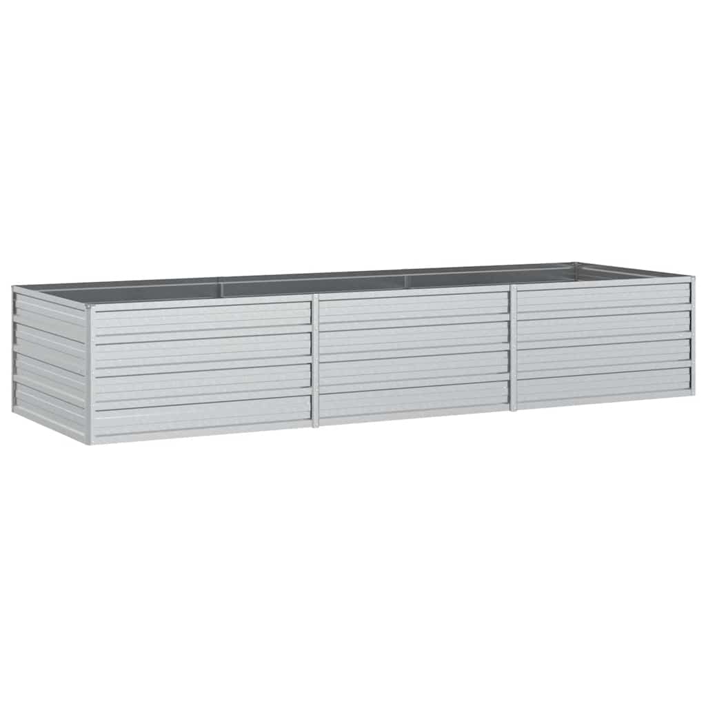 vidaXL højbed 240x80x45 cm galvaniseret stål sølvfarvet vidaXL højbed 240x80x45 cm galvaniseret stål sølvfarvet