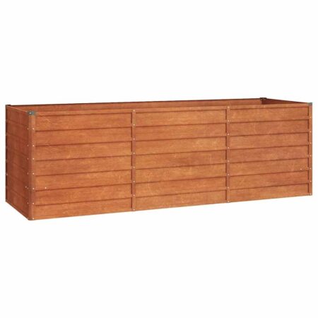 vidaXL højbed 240x80x77 cm cortenstål rustfarvet