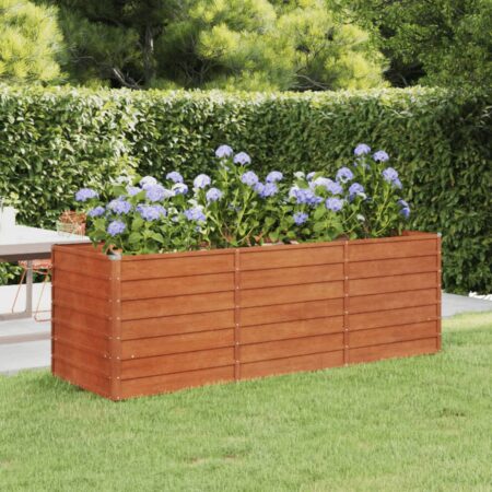 vidaXL højbed 240x80x77 cm cortenstål rustfarvet