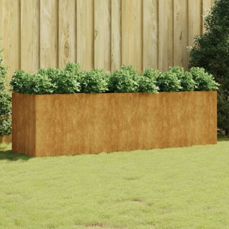 vidaXL højbed 280x80x80 cm cortenstål
