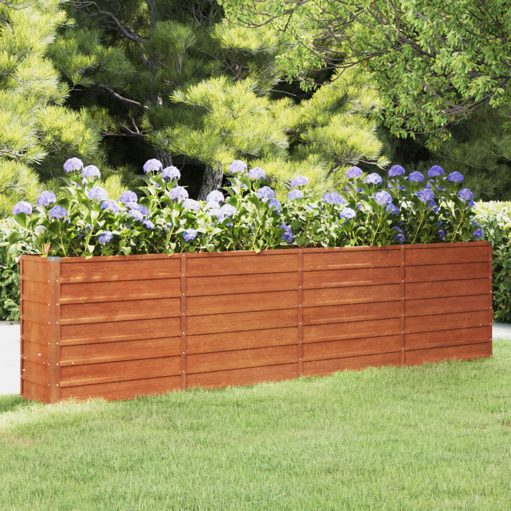 vidaXL højbed 320x40x77 cm cortenstål rustfarvet vidaXL højbed 320x40x77 cm cortenstål rustfarvet