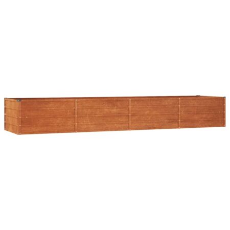 vidaXL højbed 320x80x45 cm cortenstål rustfarvet