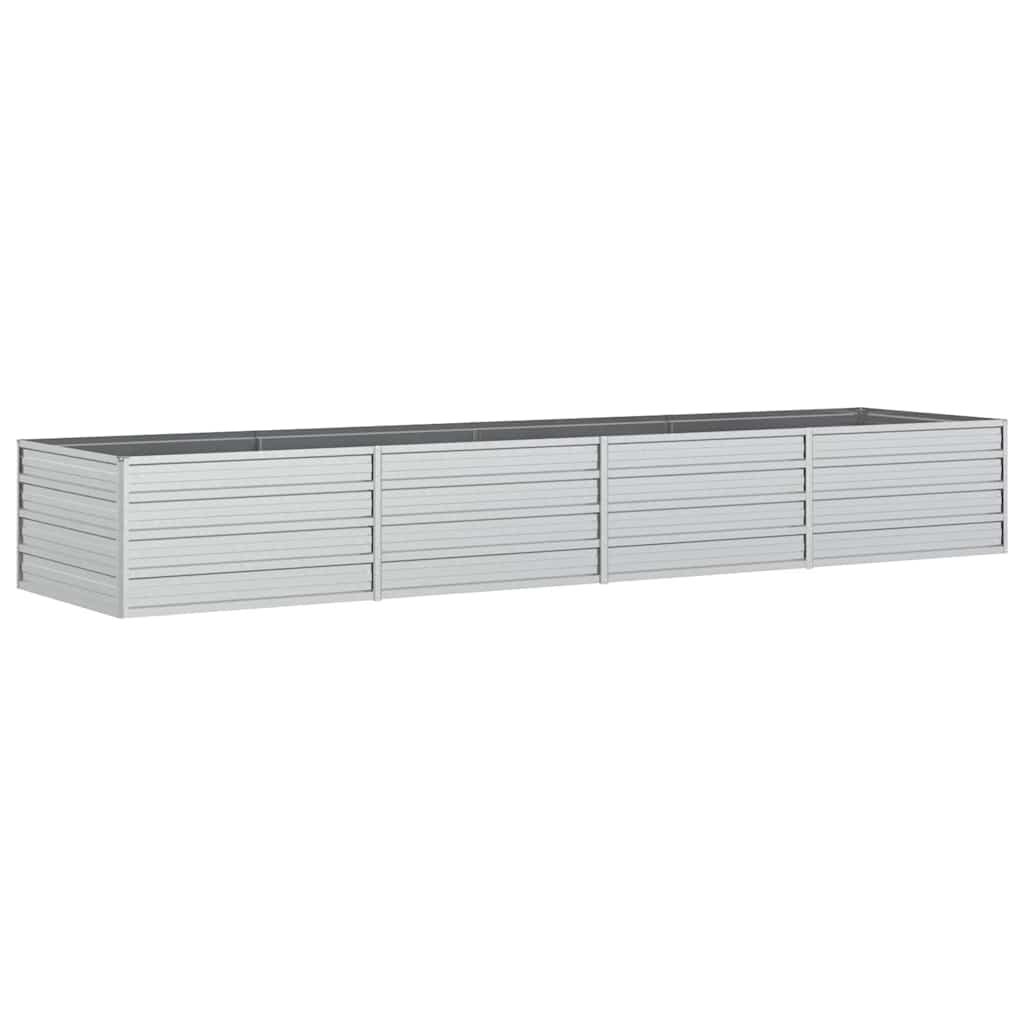 vidaXL højbed 320x80x45 cm galvaniseret stål sølvfarvet vidaXL højbed 320x80x45 cm galvaniseret stål sølvfarvet