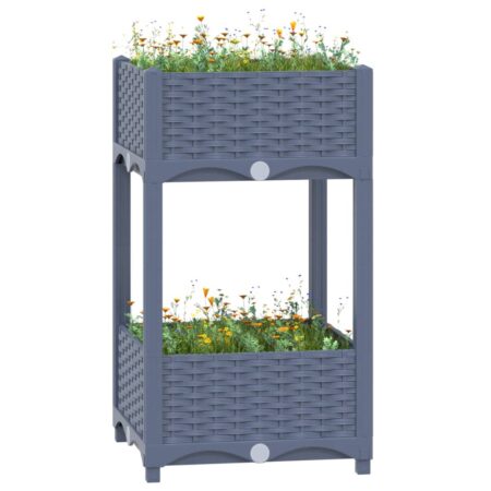 vidaXL højbed 40x40x71 cm polypropylen