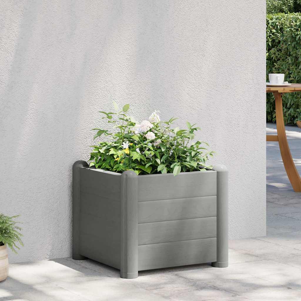 vidaXL højbed 43x43x35 cm PP grå vidaXL højbed 43x43x35 cm PP grå