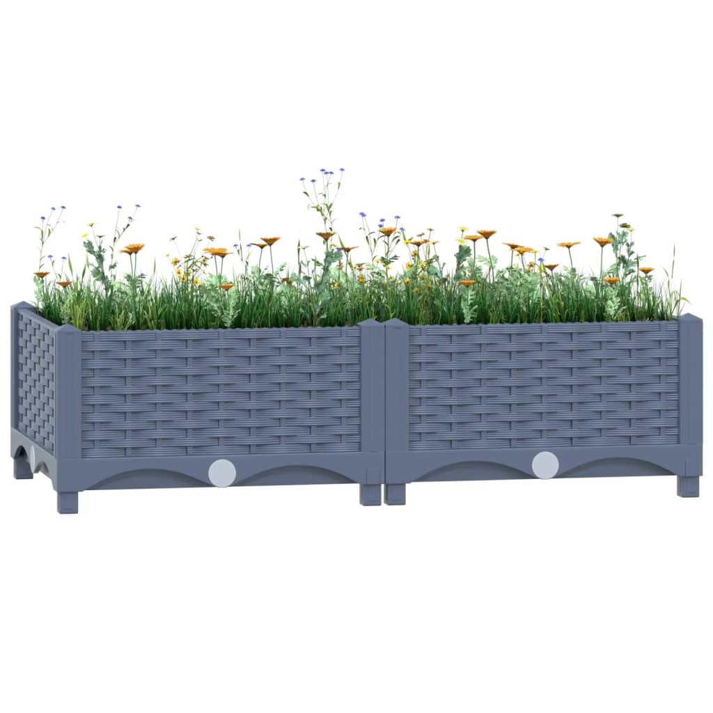 vidaXL højbed 80x40x23 cm polypropylen vidaXL højbed 80x40x23 cm polypropylen
