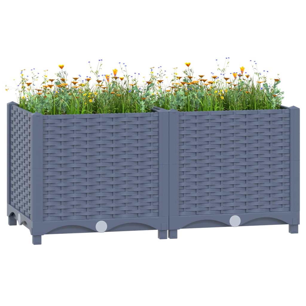 vidaXL højbed 80x40x38 cm polypropylen vidaXL højbed 80x40x38 cm polypropylen