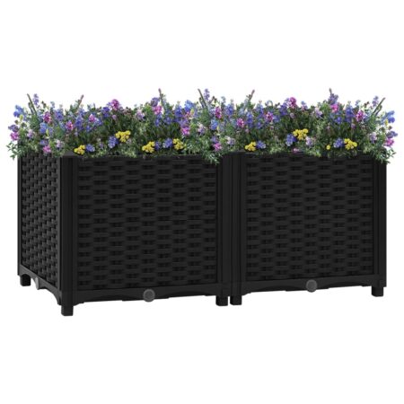 vidaXL højbed 80x40x38 cm polypropylen