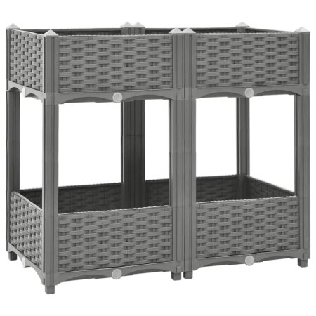 vidaXL højbed 80x40x71 cm polypropylen