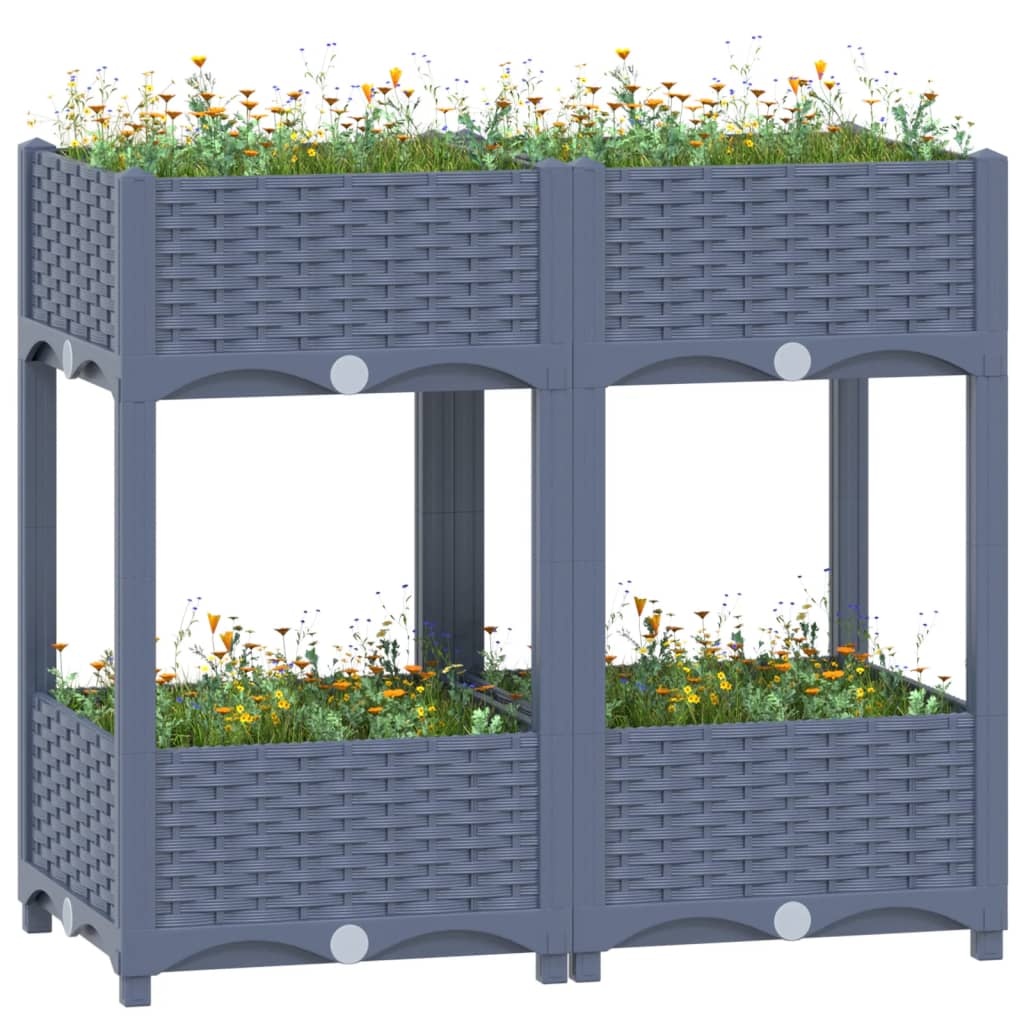vidaXL højbed 80x40x71 cm polypropylen vidaXL højbed 80x40x71 cm polypropylen