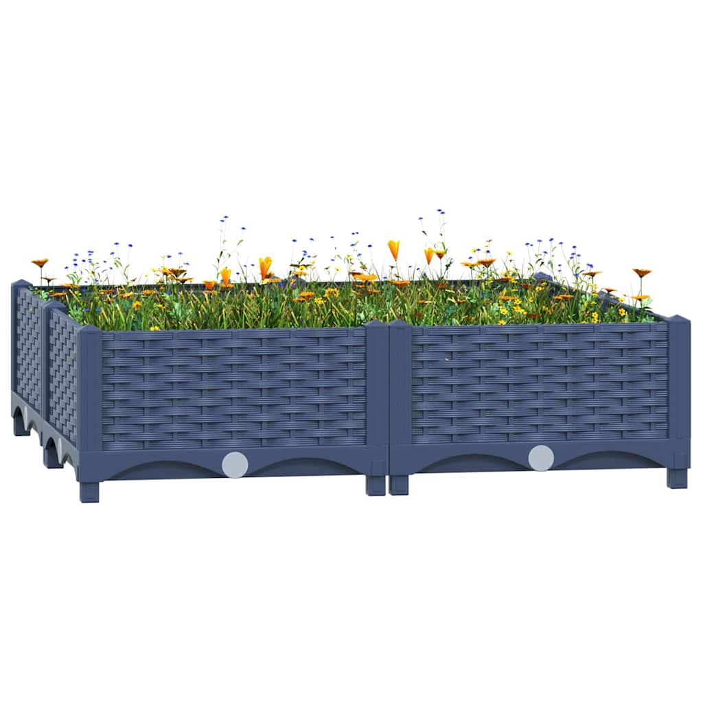 vidaXL højbed 80x80x23 cm polypropylen vidaXL højbed 80x80x23 cm polypropylen