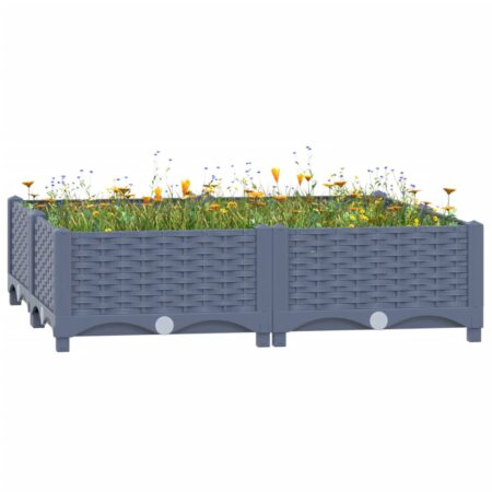 vidaXL højbed 80x80x23 cm polypropylen