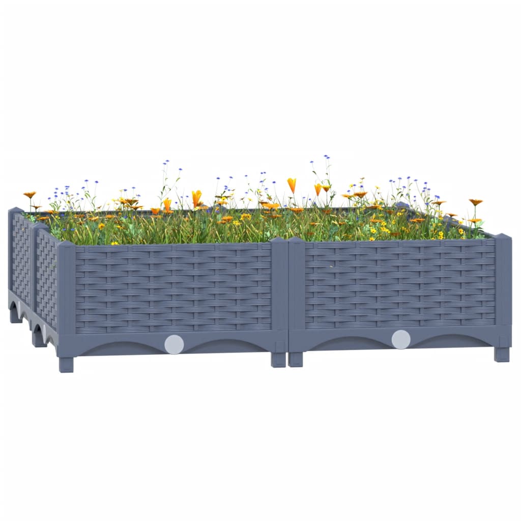 vidaXL højbed 80x80x23 cm polypropylen vidaXL højbed 80x80x23 cm polypropylen