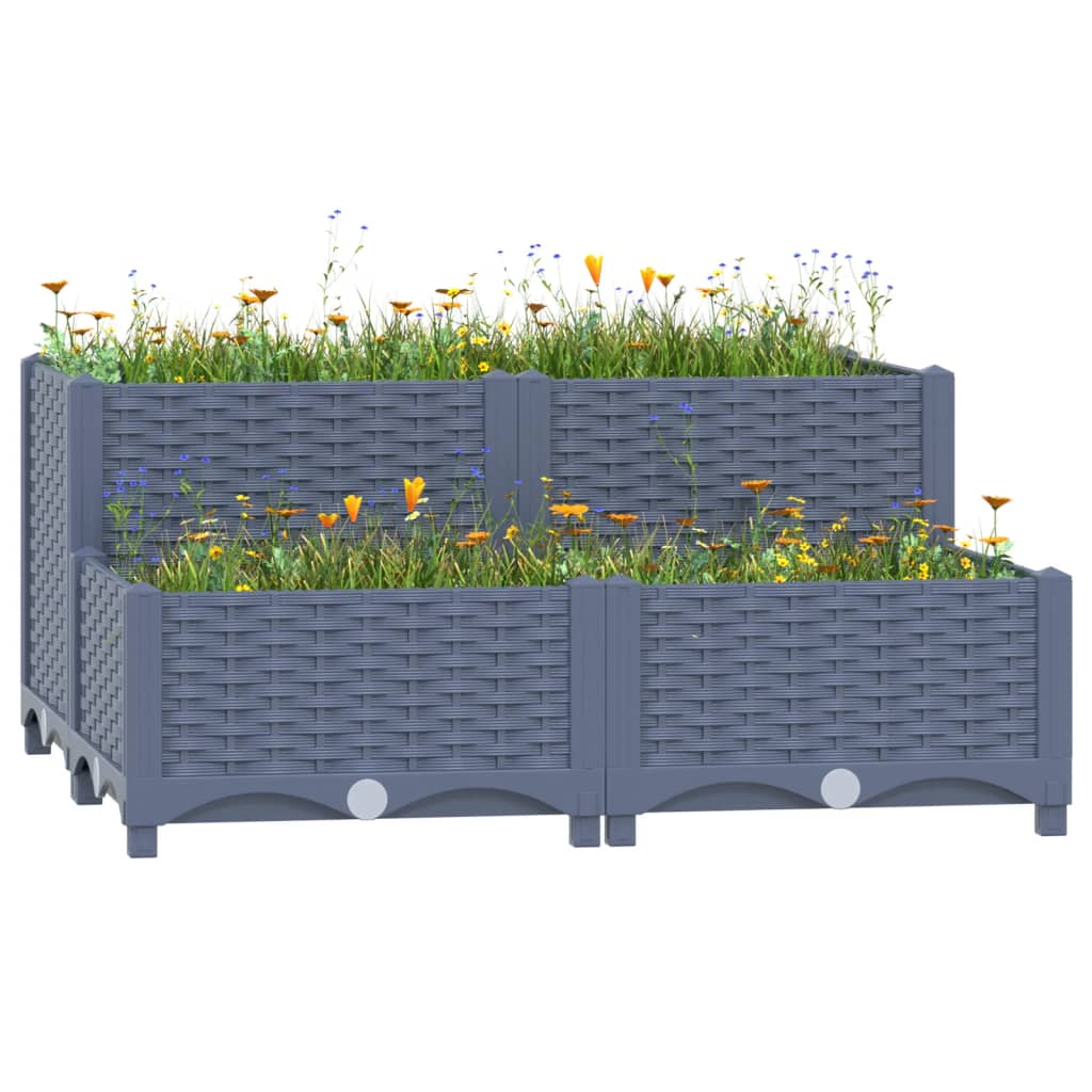 vidaXL højbed 80x80x38 cm polypropylen vidaXL højbed 80x80x38 cm polypropylen