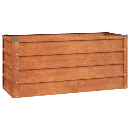vidaXL h⌀jbed 100x40x45 cm cortenstål rustfarvet