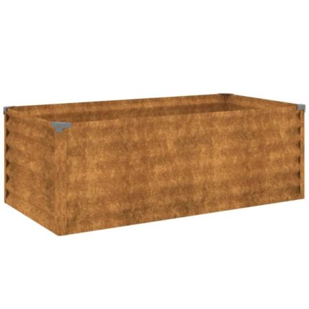 vidaXL h⌀jbed 100x50x36 cm cortenstål