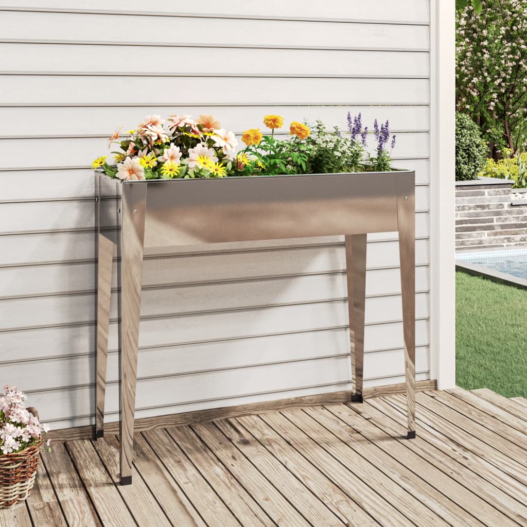 vidaXL plantekasse 100,5x40,5x90 cm galvaniseret stål vidaXL plantekasse 100,5x40,5x90 cm galvaniseret stål