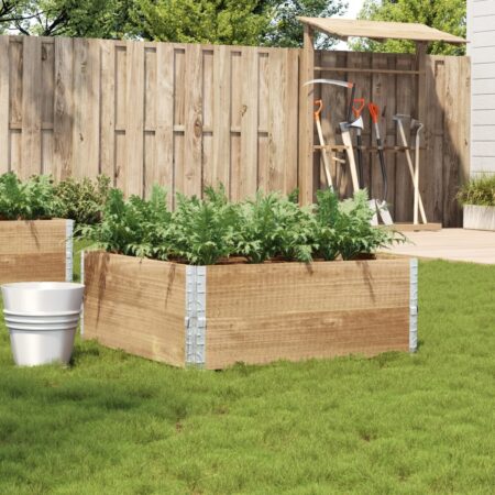 vidaXL plantekasse 100x100 cm massivt fyrretræ