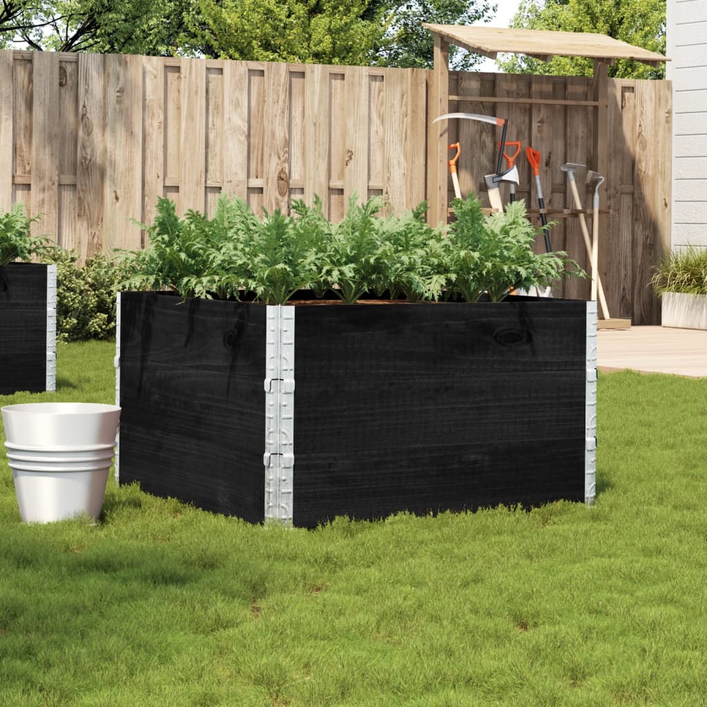 vidaXL plantekasse 100x100 cm massivt fyrretræ sort vidaXL plantekasse 100x100 cm massivt fyrretræ sort