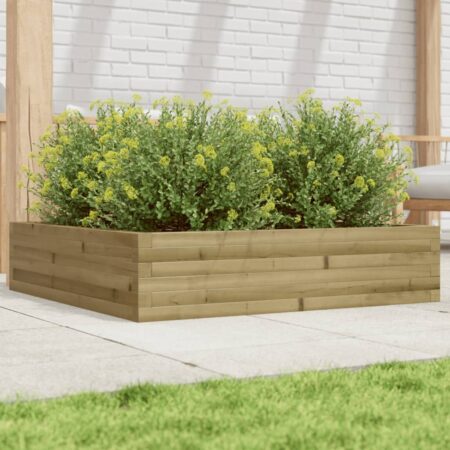 vidaXL plantekasse 100x100x23 cm imprægneret fyrretræ