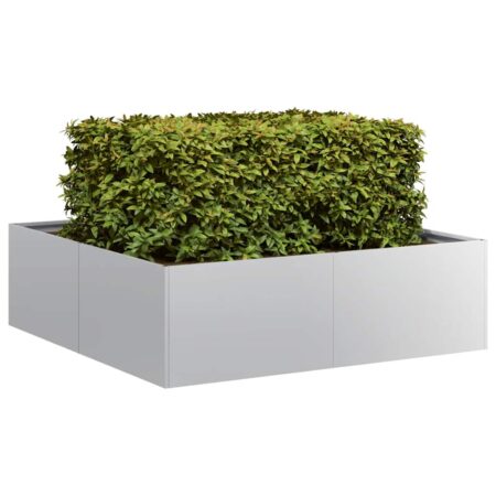 vidaXL plantekasse 100x100x30 cm galvaniseret stål