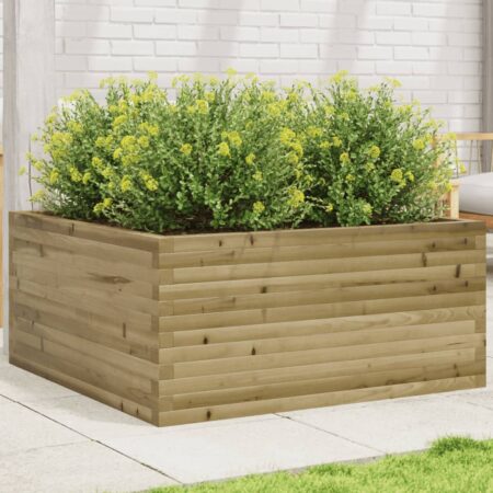 vidaXL plantekasse 100x100x46 cm imprægneret fyrretræ